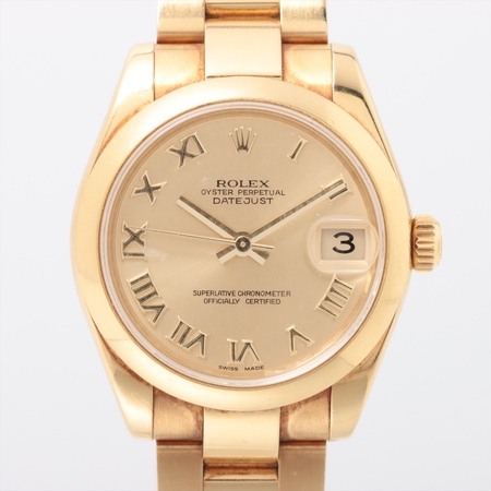 Rolex Datejust 31mm 178248 18K Yellow Gold Unisex Watch