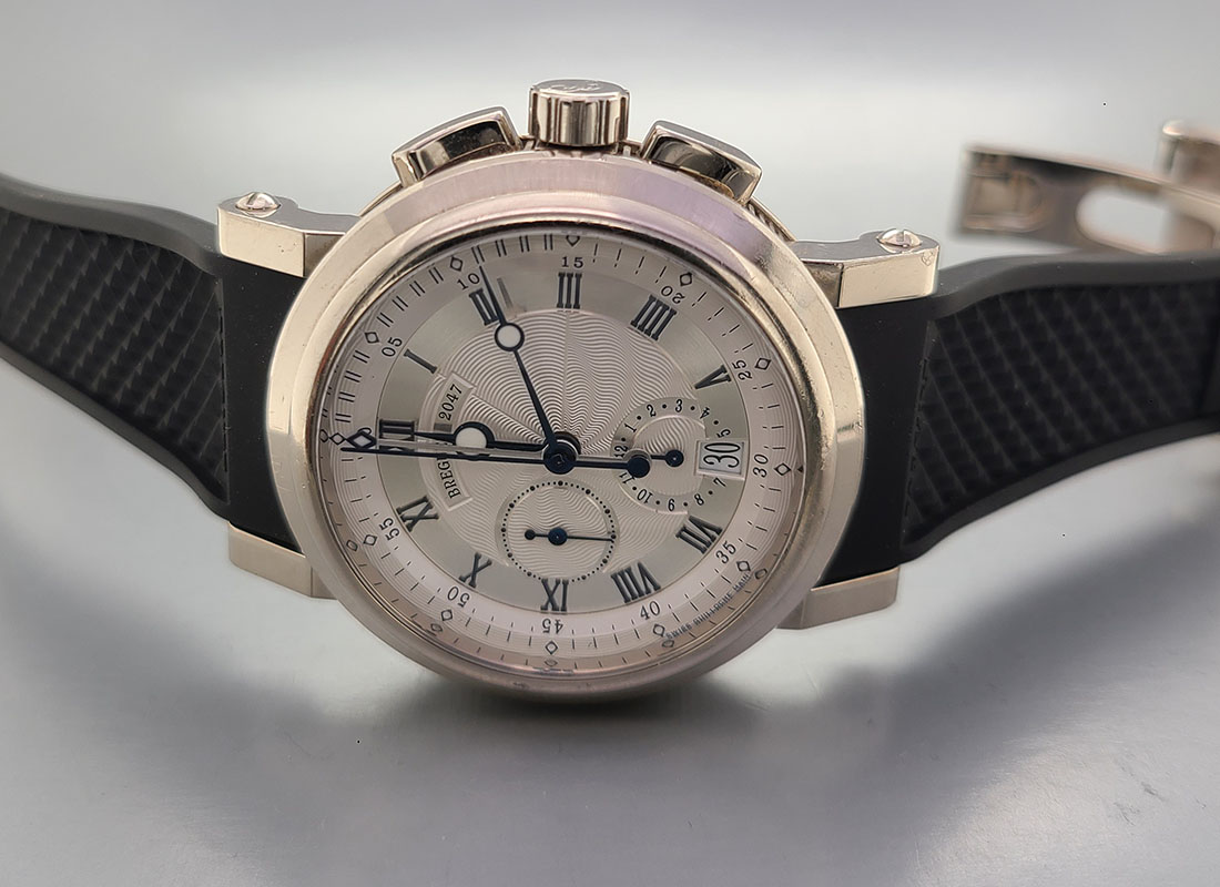 Breguet Marine Chronograph 42mm 5827BB 12 5ZU 18K White Gold Men s