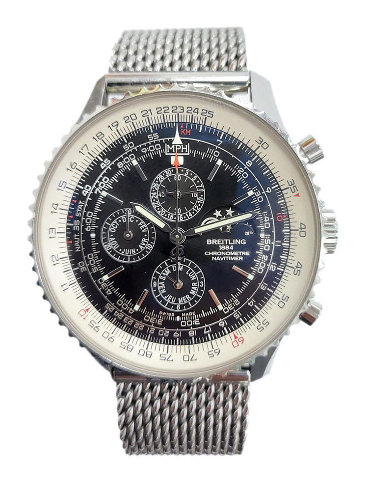 Breitling Navitimer Chronomatic 47mm A19380 Stainless Steel Men s