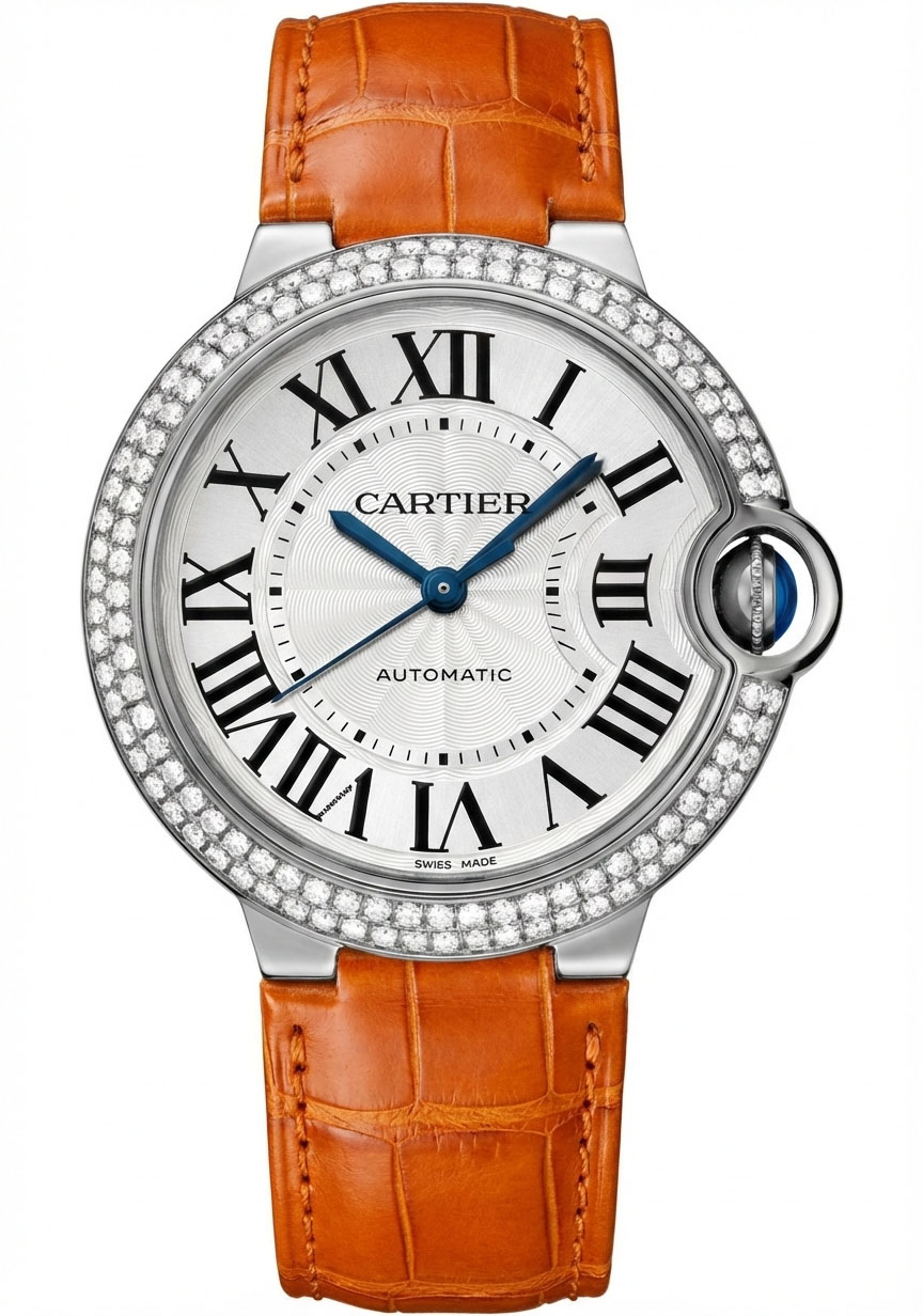 Cartier Ballon Bleu 36mm WE900651 18K White Gold Women's Watch
