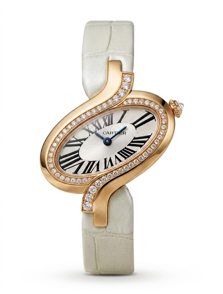 Cartier Délices de Cartier 30mm WG800013 18K Rose Gold Women's Watch