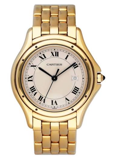 Cartier Panther Cougar 33mm W25013B9 18K Yellow Gold Women's Watch