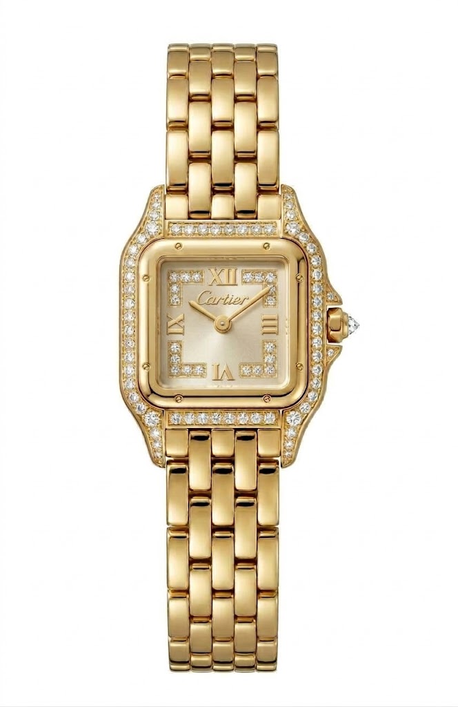 Cartier Panthere Classique et Figaro 22mm WF3014B9 18K Yellow Gold Women's Watch