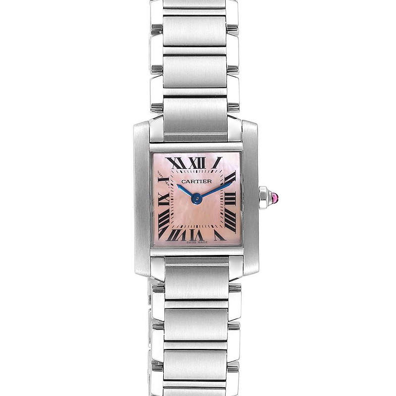 Cartier Tank Francaise 20mmx25mm W51028Q3 Stainless Steel Women s