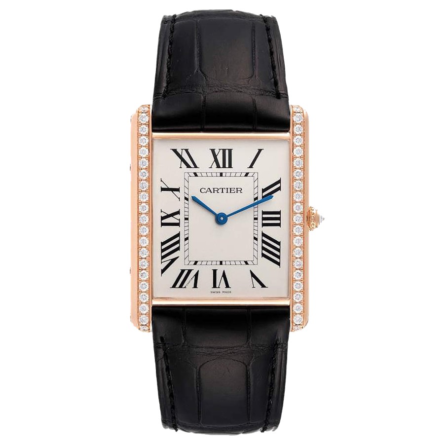 Cartier Tank Louis 32X40mm 3280 18K Rose Gold Unisex Watch Swiss