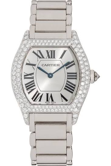 Cartier Tortue 28mmx26mm WA5049W9 18K White Gold Women's Watch