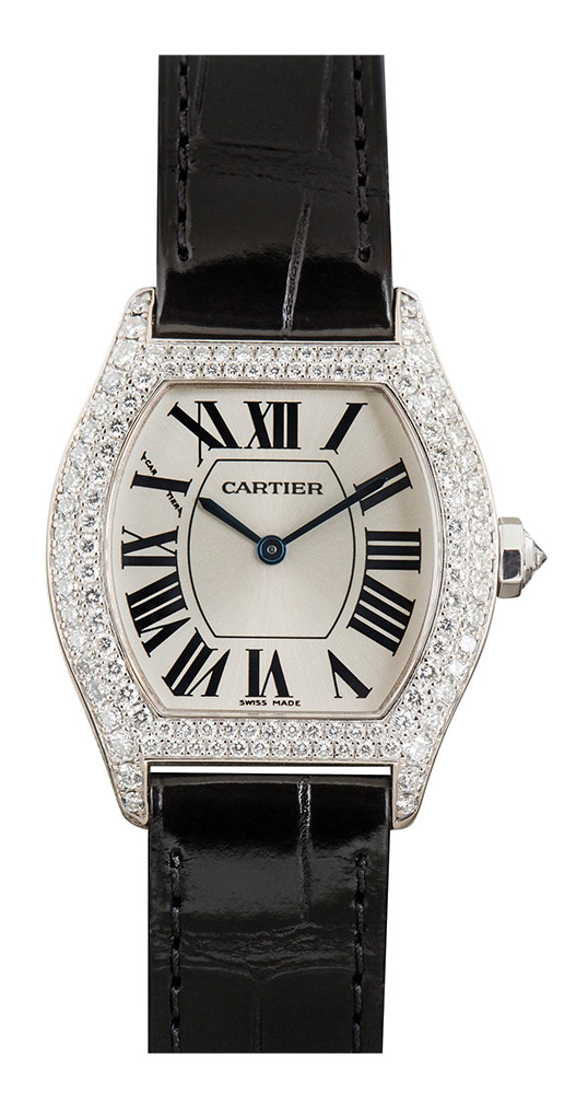 Cartier Tortue 29mm WA504931 18K White Gold Women's Watch