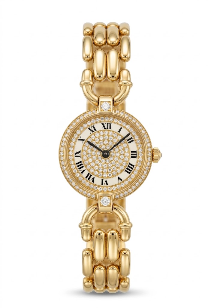 Cartier Vendome 24mm 890004 18K Yellow Gold Women's Watch