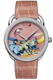 Hermes Arceau Space Derby 41mm AR7.B91 18K White Gold Unisex Watch