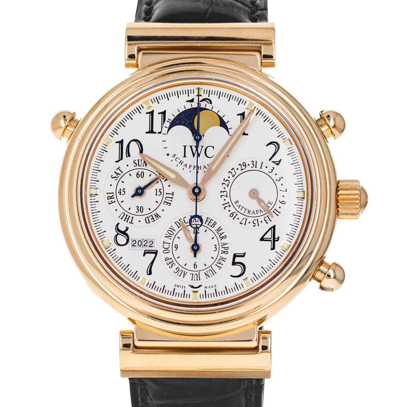 IWC Da Vinci Rattrapante 41.5mm IW375403 18K Rose Gold Men's Watch