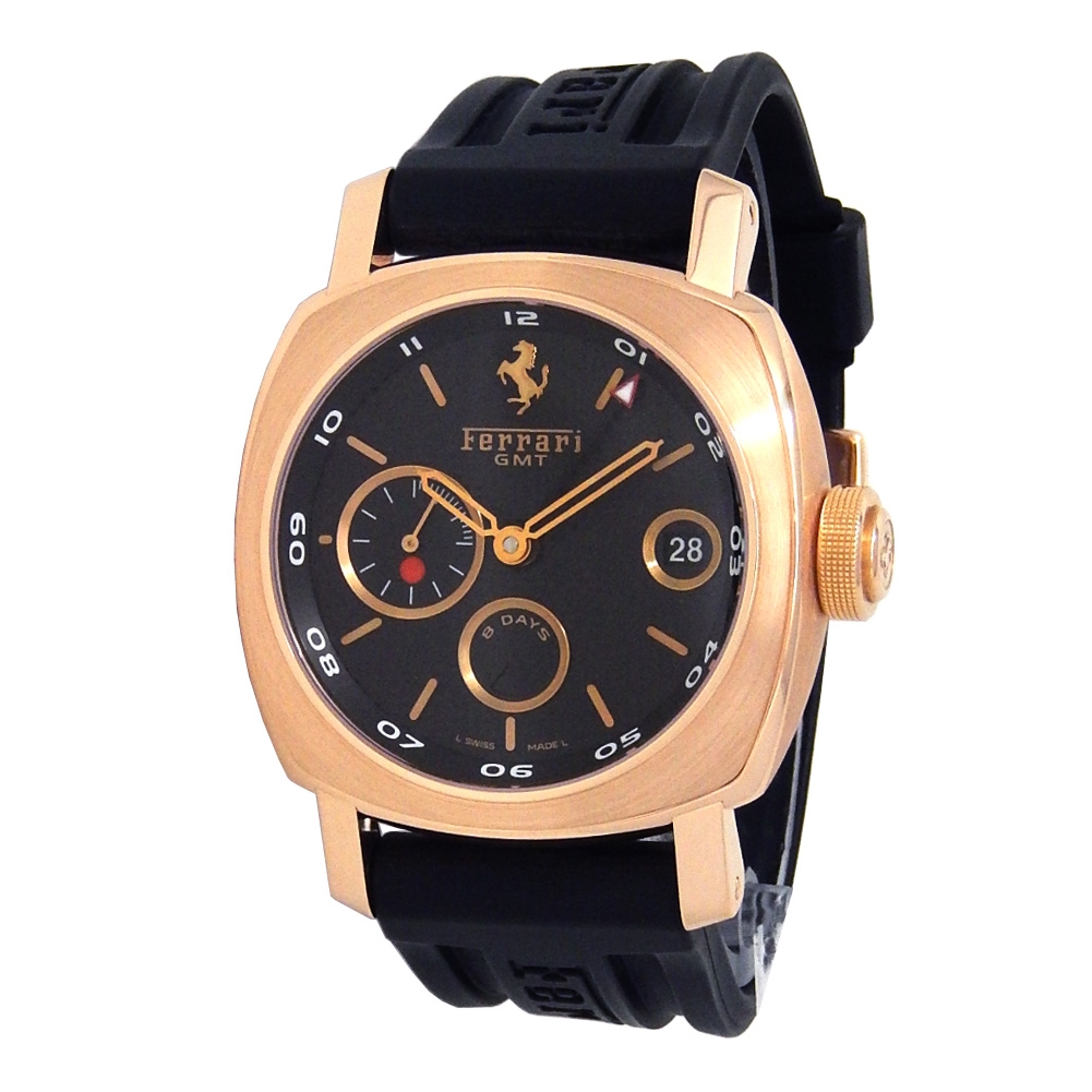 Panerai Ferrari 44.5mm Fer00007 18K Rose Gold Men s Watch Swiss