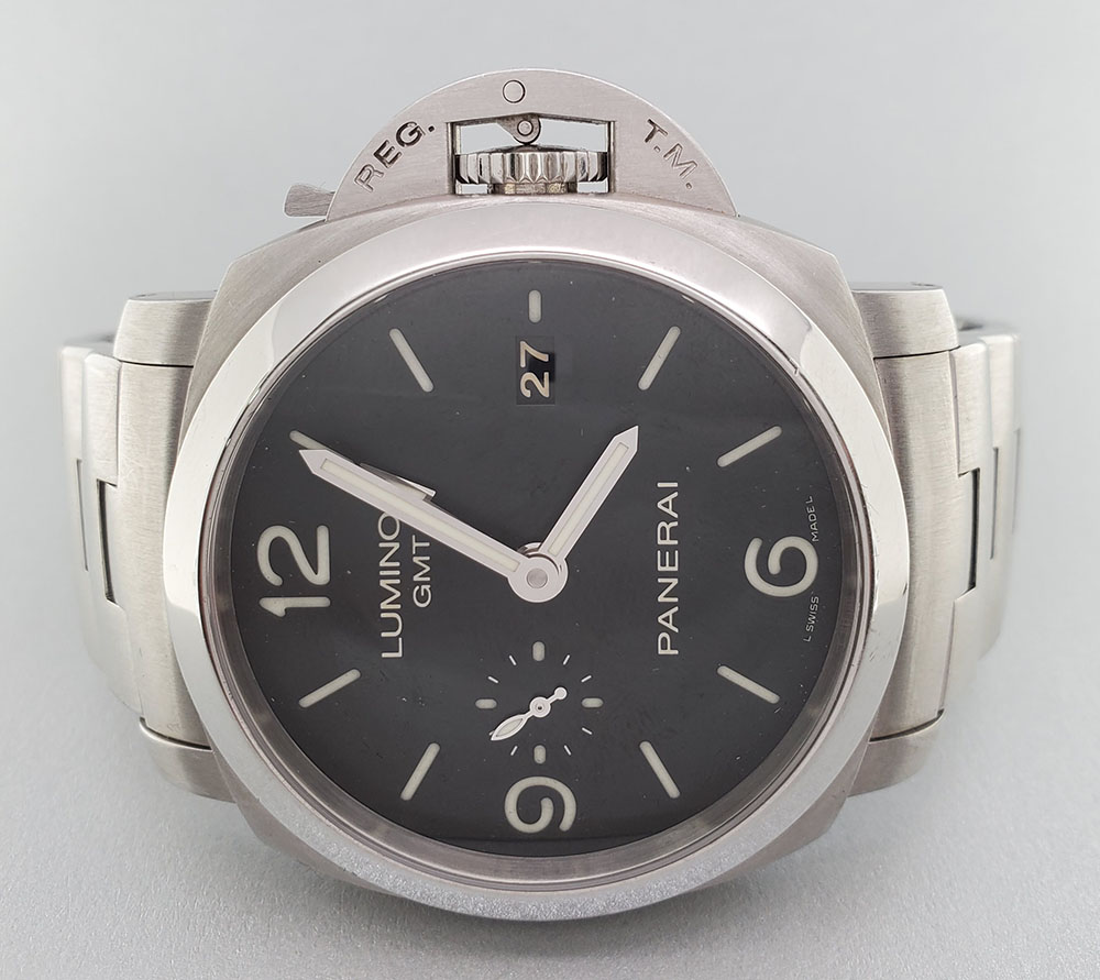 Panerai Luminor 1950 GMT 44mm PAM 00329 Stainless Steel Men s