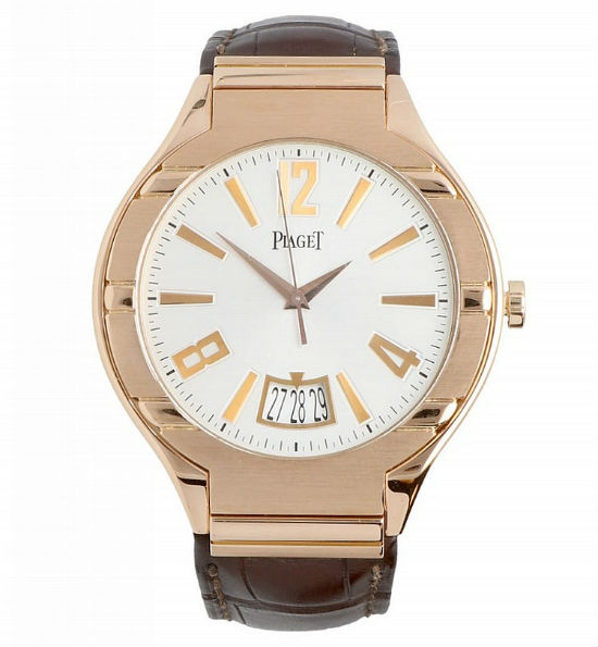 Piaget Polo 43mm P10388 18K Rose Gold Men s Watch Swiss Made Corp