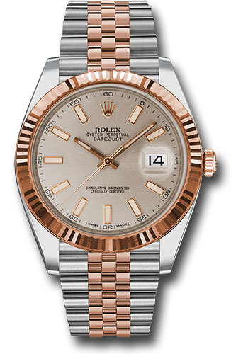 Rolex DateJust 40mm 126331 18K Rose Gold Stainless Steel Men s