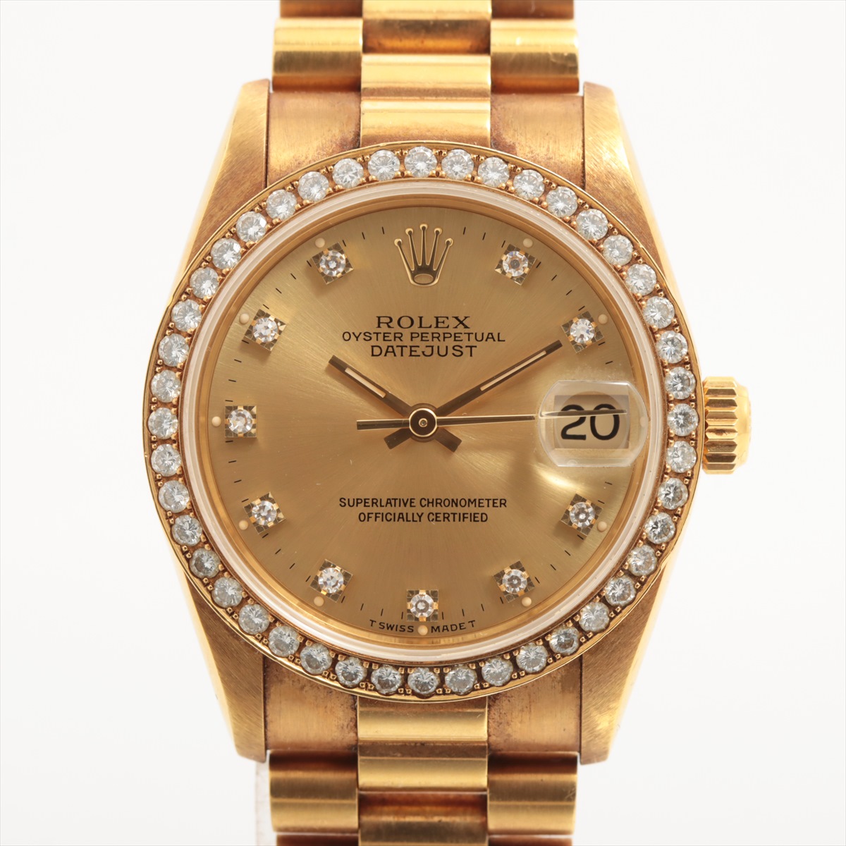 Rolex Datejust 31mm 68288 18K Yellow Gold Unisex Watch Swiss