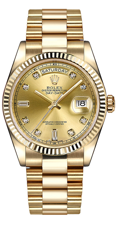 Rolex DAY-DATE 36mm 118238 18K Yellow Gold Men's Watch | Swiss Made Corp