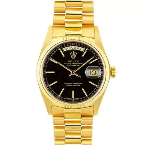 Rolex DAY-DATE 36mm 18038 18K Yellow Gold Men's Watch