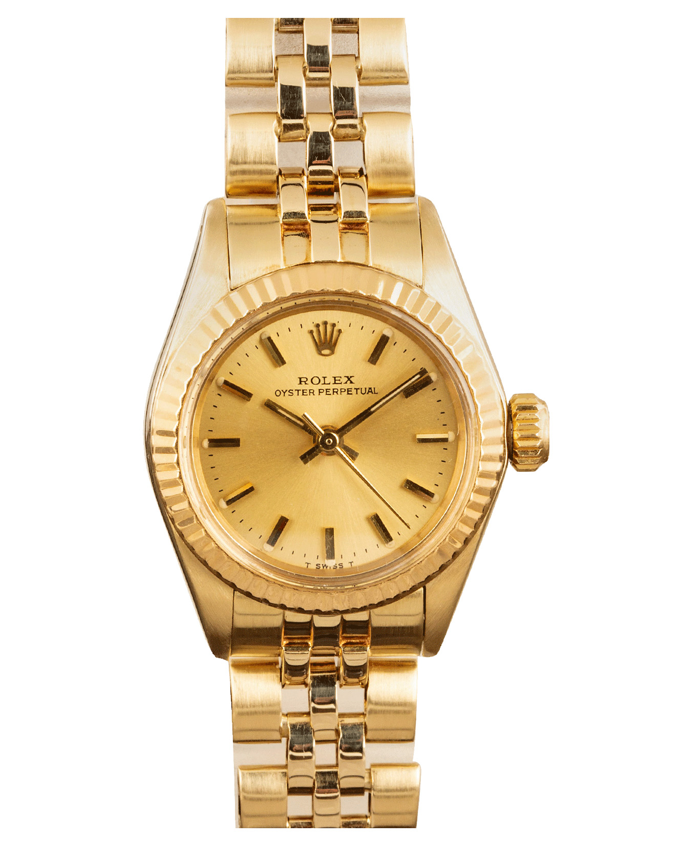 Rolex Oyster Perpetual 25mm 6719 18K Yellow Gold Women's Watch