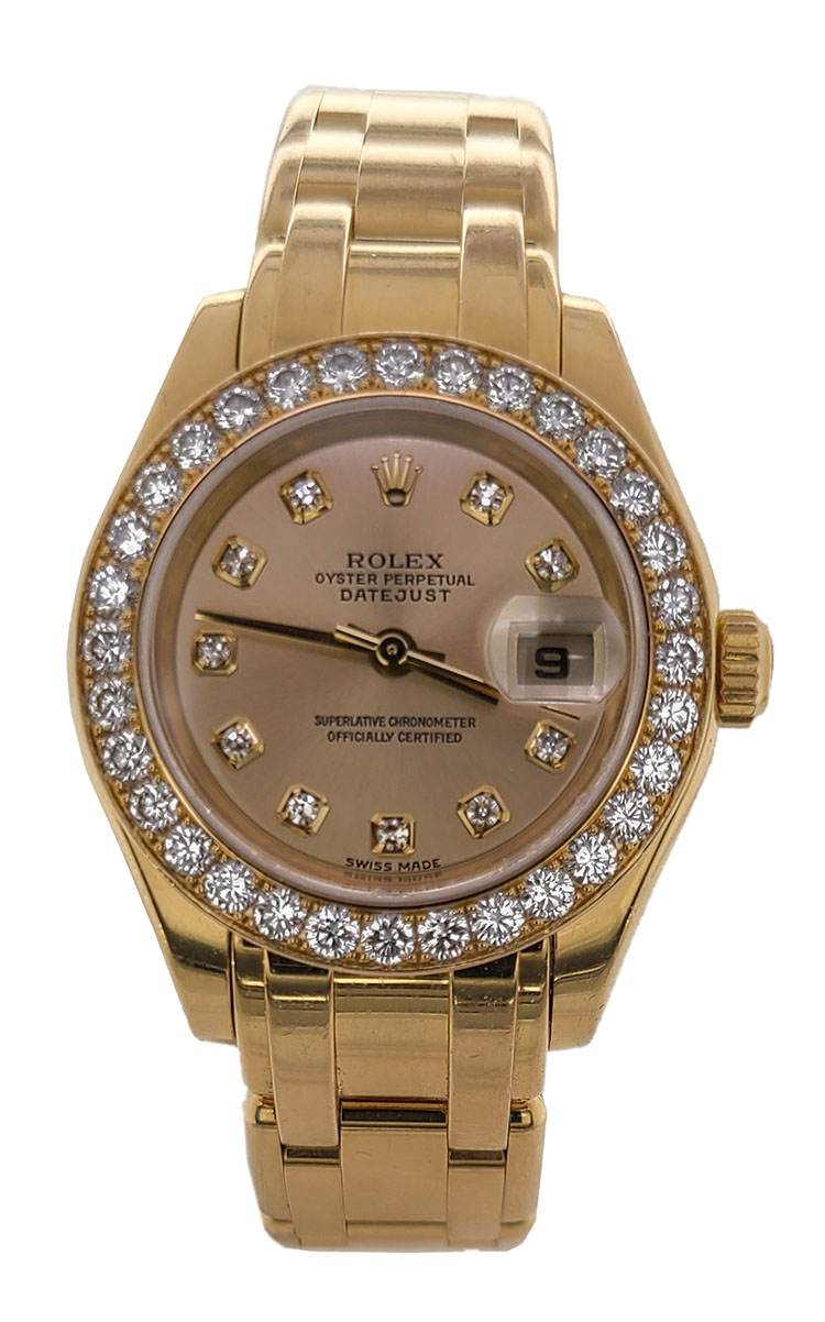 Rolex Pearlmaster 29mm 80298 18K Yellow Gold Women s Watch Swiss