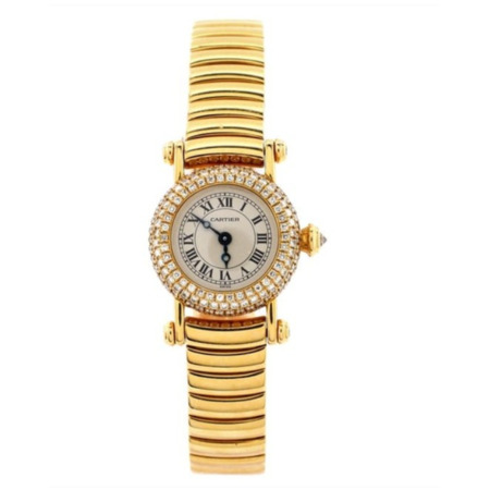 Cartier Diabolo de Cartier 28mm WG1022M1 18K Yellow Gold Women's Watch