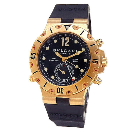 Bulgari/Bvlgari Diagano Scuba GMT 38mm SD 38 G GMT 18K Yellow Gold Men's Watch