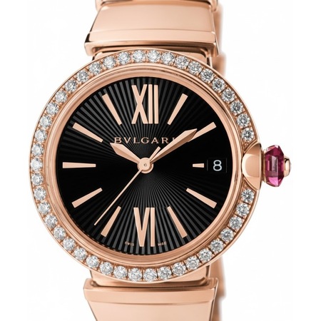 Bulgari/Bvlgari Lvcea 33mm 102260 18K Rose Gold Women's Watch