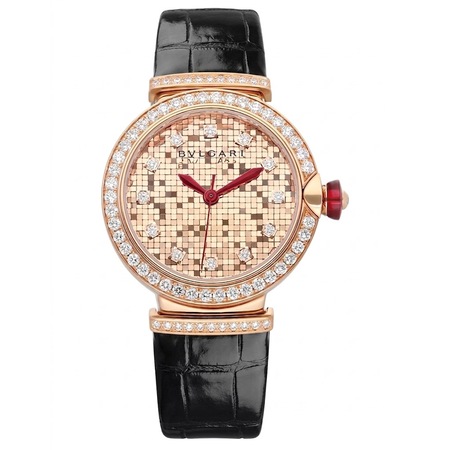 Bulgari/Bvlgari Lvcea 33mm 102799 18K Rose Gold Women's Watch