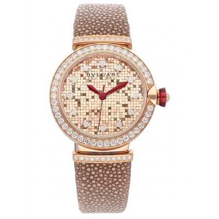 Bulgari/Bvlgari Lvcea 33mm 102799 18K Rose Gold Women's Watch