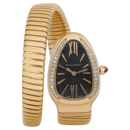 Bulgari/Bvlgari Serpenti Tubogas 23×35mm SP 35 G 18K Yellow Gold Women's Watch