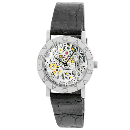 Bulgari/Bvlgari Skeleton 33mm BB.W.33.GL.SK.P 18K White Gold Unisex Watch