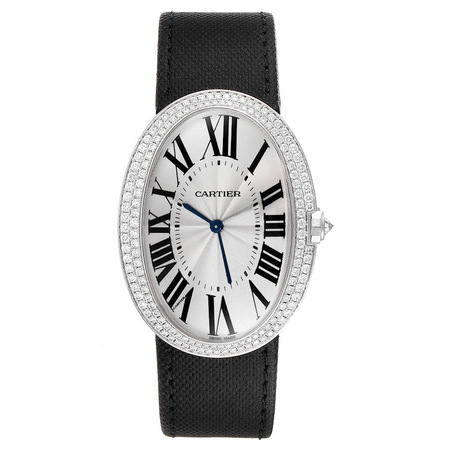 Cartier Baignoire 33x44mm WB520009 18K White Gold Women's Watch