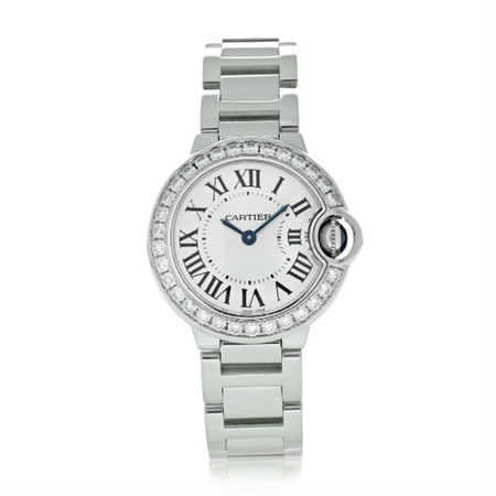 Cartier Ballon Bleu 27mm 3008 18K White Gold Women's Watch