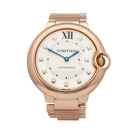 Cartier Ballon Bleu 36mm 3003 18K Rose Gold Men's Watch