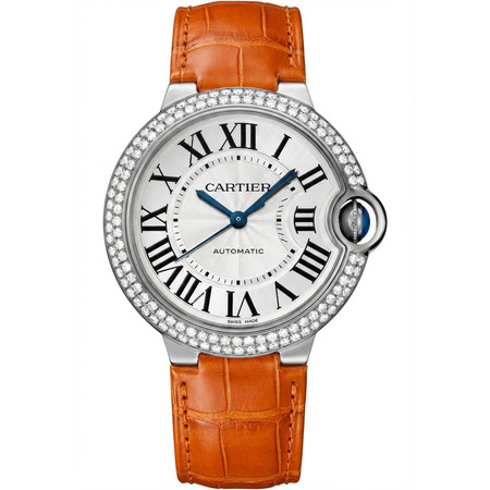 Cartier Ballon Bleu 36mm WE900651 18K White Gold Women's Watch