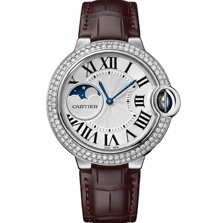 Cartier Ballon Bleu 37mm WJBB0028 18K White Gold Women's Watch