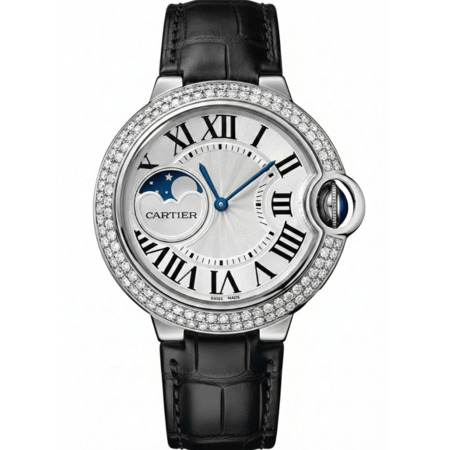 Cartier Ballon Bleu 37mm WJBB0028 18K White Gold Women's Watch
