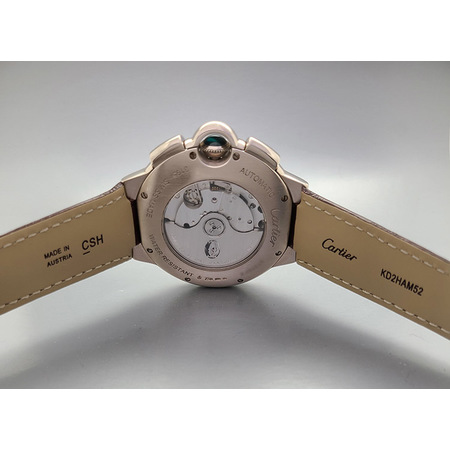 Cartier Ballon Bleu Chronograph 47mm W6920005 18K White Gold Men's Watch