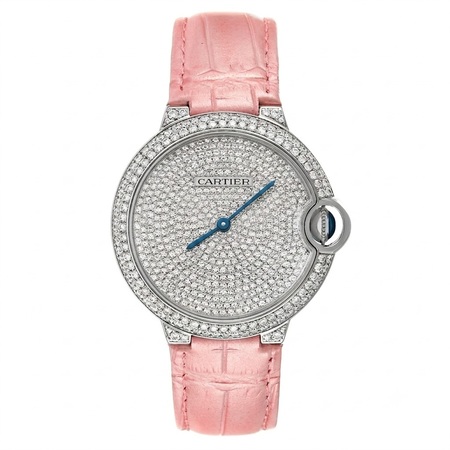 Cartier Ballon Blue 36mm WE902042 18K White Gold Women's Watch