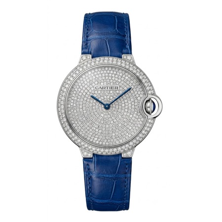 Cartier Ballon Blue 36mm WE902042 18K White Gold Women's Watch
