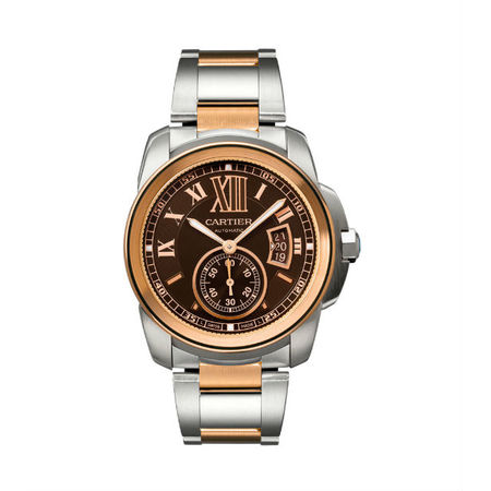 Cartier Calibre De Cartier 42mm 3389/W7100036 18K Rose Gold/Stainless Steel Men's Watch