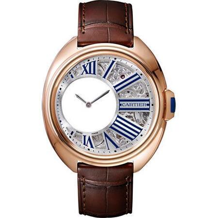 Cartier CLÉ DE CARTIER MYSTERIOUS HOUR 41mm WHCL0002 18K Rose Gold Unisex Watch