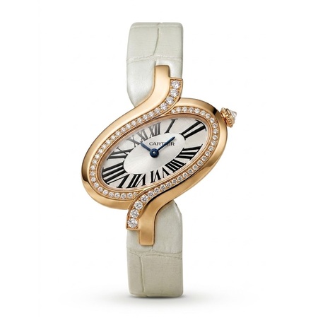 Cartier Délices de Cartier 30mm WG800013 18K Rose Gold Women's Watch