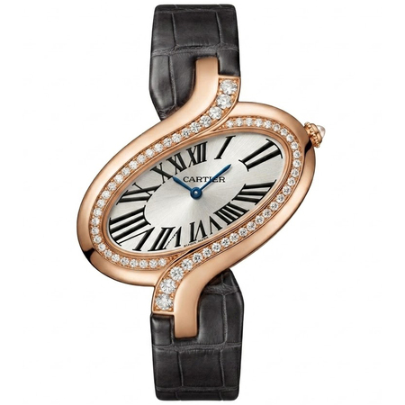 Cartier Délices de Cartier 38.39x43.81mm WG800017 18K Rose Gold Women's Watch