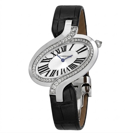 Cartier Délices de Cartier 38x44mm WG800018 18K White Gold Women's Watch