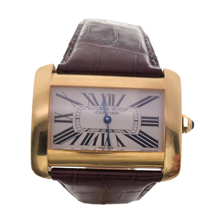 Cartier Divan 38mm 2602 18K Yellow Gold Men's Watch