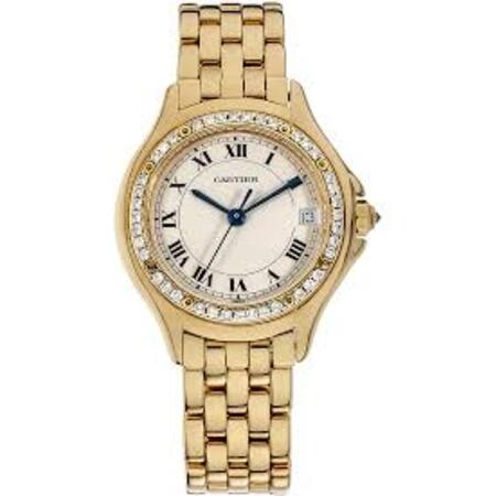 Cartier Panther Cougar 26mm WF8001B9 18K Yellow Gold Women's Watch