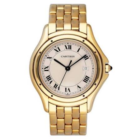Cartier Panther Cougar 33mm W25013B9 18K Yellow Gold Women's Watch