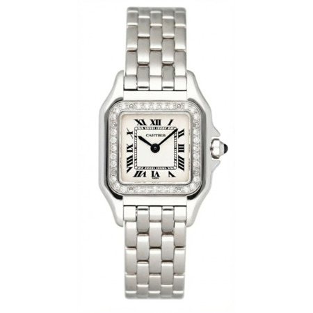Cartier Panthere 22mm W25016F3 18K White Gold Women's Watch
