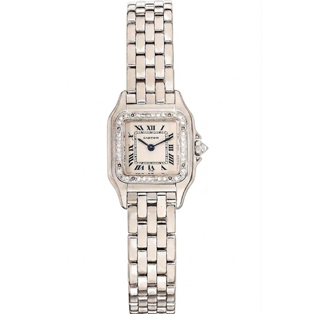 Cartier Panthere Classique et Figaro 22mm WF3091F3 18K White Gold Women's Watch