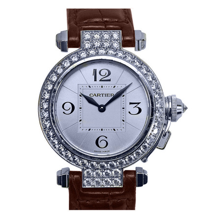 Cartier Pasha 32mm 2813 18K White Gold Men's Watch